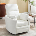 Manual Recliner 360°Swivel Rocking Chair, Nursery Rocking Glider Chair by choairy