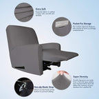 PureFit Stretc Recliner Chair Covers Fleece Soft Couch Covers - Image 3