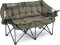 Double Camping Chairs Padded Loveseat Chair by Huskfirm