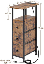 LOAKEKEL Narrow End Table Living Room - Image 3