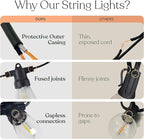 Brightech Ambience Pro Super Bright Solar - 48Ft Remote Control Outdoor String - Image 5