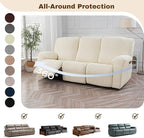 Gennia Recliner Sofa Covers 5 Pieces, Waterproof Sectional Couch Cover Stretch - Image 6