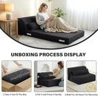 Tiita Folding Sofa Bed Twin Size, Convertible Sleeper Chair Mattress - Image 7