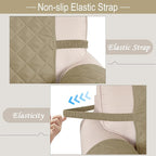 Reversible Recliner Chair Covers, Camel/Beige | Chair Covers - Image 6