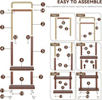Taitiy Clothes Rack Solid Wood Coat Rack, - Image 6