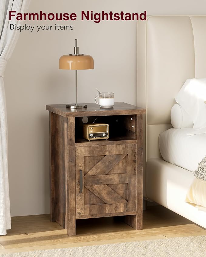 YESHOMY Farmhouse Modern Nightstands - Image 5