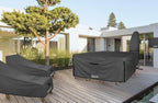 ULTCOVER 600D Tough Canvas Heavy Duty Rectangular Patio Table and Chair Cover - Image 6