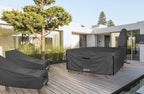 ULTCOVER 600D Tough Canvas Heavy Duty Rectangular Patio Table and Chair Cover - Image 6