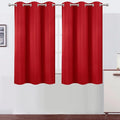 Blackout Curtains 38 x 54 inch/Bright Red Curtains Set of 2 Panels/Thermal by Lemomo