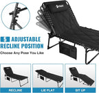 VILLEY Oversized Padded Chaise Lounge - Image 4