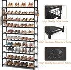 VTRIN 10 Tier Shoe Rack Tall Large Capacity Wide Shoe Organizer - Image 4