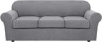 H.VERSAILTEX 4 Piece Stretch Sofa Covers by HVERSAILTEX