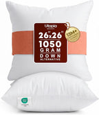 Utopia Bedding 26x26 Pillow Inserts, 2 Pack | Indoor cushion inserts by UTOPIABEDDING