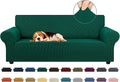 Stretch Couch Covers for Sofa, 3 Cushion Couch Slipcover, Hunter | 1-Piece by KEKUOU