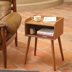 MaxSmeo Nightstand, Mid Century Modern Side Table Bedroom - Image 2
