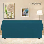 Easy-Going Stretch 4 Seater Oversized Sofa Couch Cover Peacock Blue | 1-Piece - Image 3