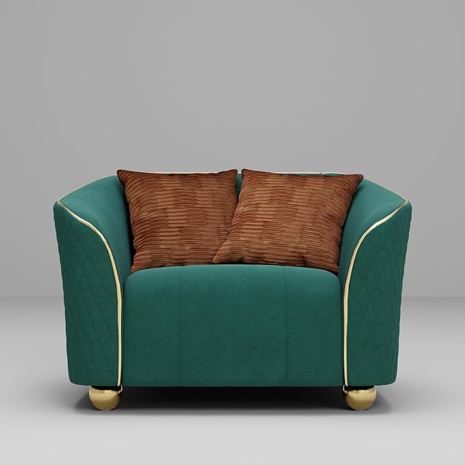1-Piece Luxury Velvet Sofa Set for Living Room, Elegant Design Couch Set - Image 2