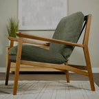 Grain Wood Furniture Solid Wood Mid Century Lounge Chair by GrainWoodFurniture