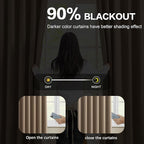 Pinch Pleated Blackout Curtains 104 Inch Long 2 Panels - Image 3