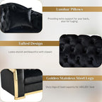 DAMAIFROM Mid Century Modern Chesterfield Sofa Couch, 5 Seat Tufted Sofas - Image 3