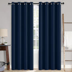 MIULEE 100% Blackout Linen Curtains by MIULEE