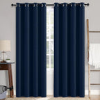 MIULEE 100% Blackout Linen Curtains by MIULEE