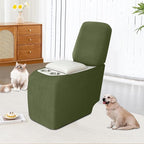 ALIECOM Recliner Sectional Couch Covers L Shape Stretch Corner Reclining - Image 2