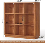Joaxswe 9 Cube Storage Book Shelf, 40.5" Wide Organizer Bookshelf - Image 3