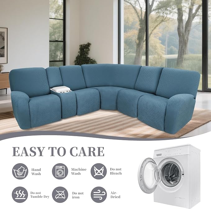 100% Waterproof Sectional Recliner Couch Covers - Image 8