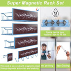 Magnetic Spice Rack for Refrigerator, 9 Pack Magnetic Fridge Shelves - Image 3