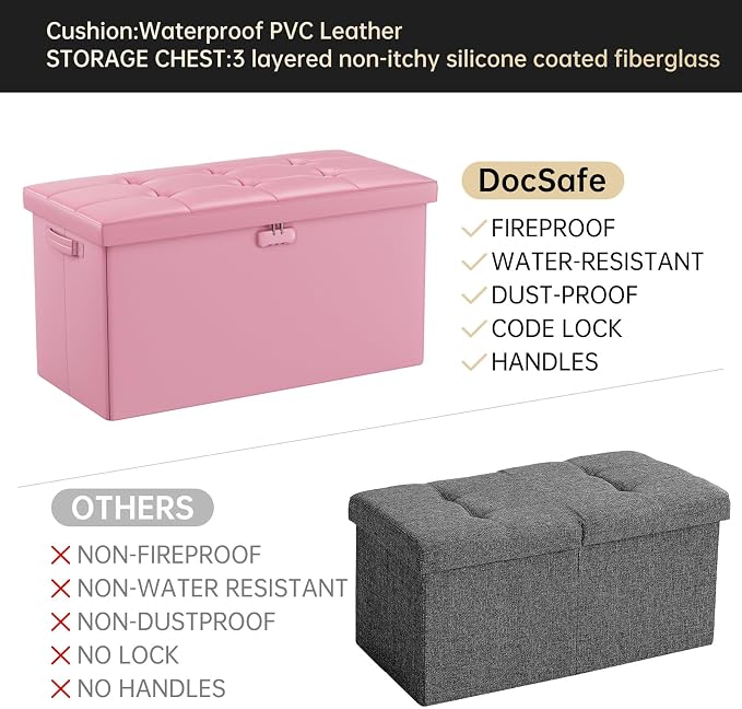 DocSafe Storage Ottoman Bench - Image 5