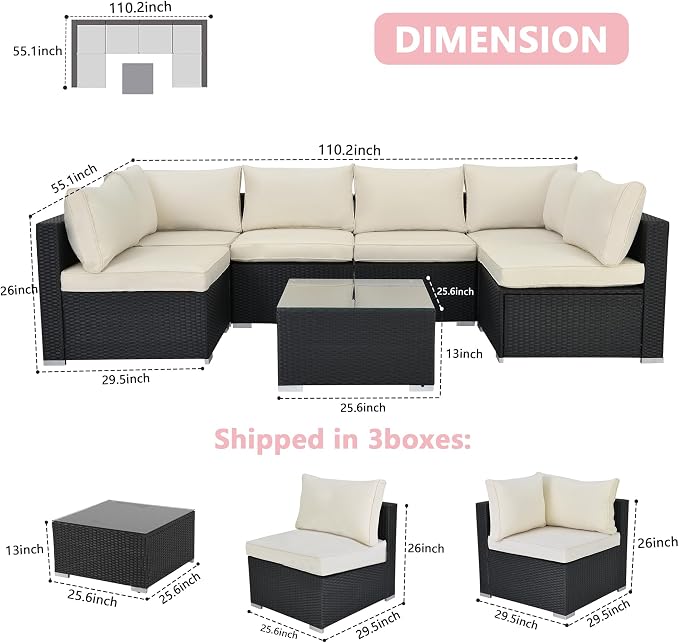 7-Piece Patio Furniture Set - Image 4