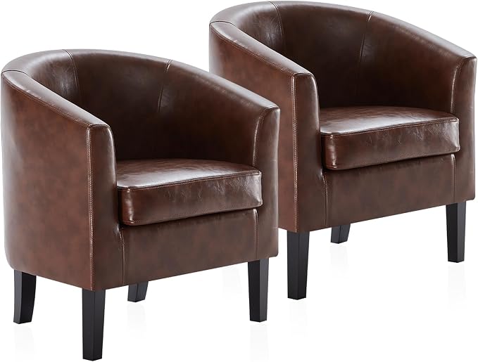 BELLEZE Accent Barrel Chair by BELLEZE