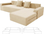 ZNSAYOTX Sectional Couch Covers, Stretch Jacquard Slipcovers by ZNSAYOTX