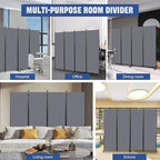 Room Divider 6FT Portable Room Dividers and Folding Privacy Screens, 4 Panel - Image 6