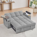 hansones 65'' 3-in-1 Folding Convertible Sofa Bed, Queen Size Pullout Sofa by hansones