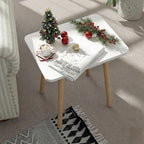 FORAOFUR Small Side Table, Modern Wood Mini Coffee Table, Easy Assembly Compact - Image 5