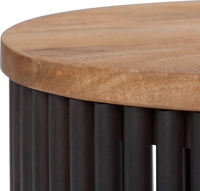 SIMPLIHOME Demy Metal and Wood Accent Table - Image 5