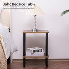 Apicizon 2 Tier End Table Set of 2, Small Side Table - Image 6