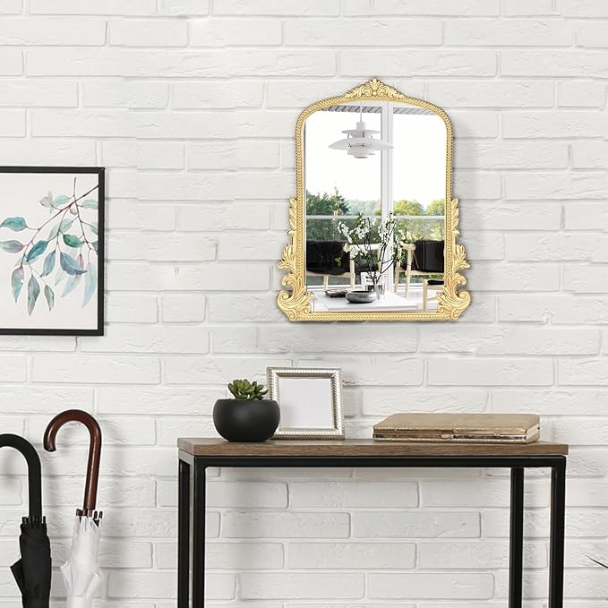Vintage Small Arched Mirror, 17 * 12in Wall Mounted Vanity Mirror - Image 9
