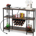 Giantex Wine Rack Freestanding Floor, Bar Cabinet by Giantex