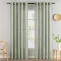 MIULEE Sage Linen Curtains 52x84 Inch Long by MIULEE