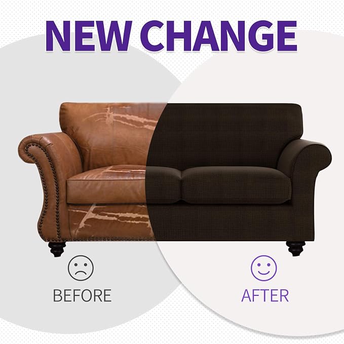 ZNSAYOTX 3 Piece Loveseat Covers - Image 5