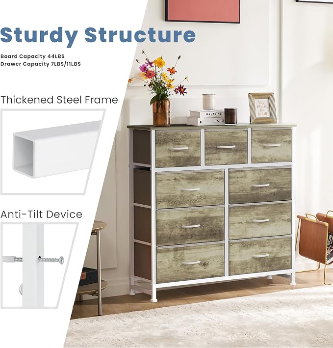 DUMOS Dresser for Bedroom, Storage Organizer - Image 7