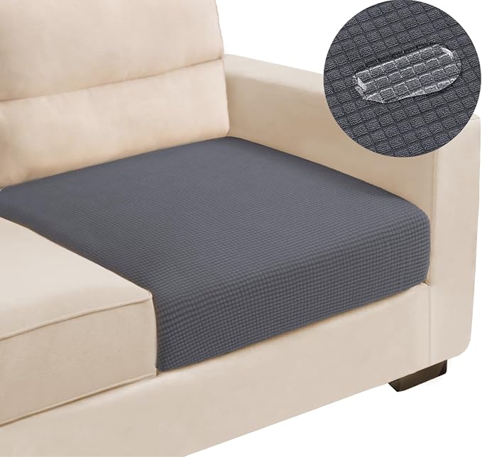 Water Repellent Single Seat Cushion Cover, Stretch Separete Backrest Cover by TOPYUMH