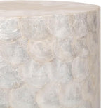 East at Main Capiz Shell Side Table – White Accent Table, Small Decorative - Image 5