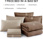 Monbix California King Comforter Set, Bed in a Bag 7 Pieces - Image 7