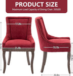 Modern Dining Chairs Set of 4, High Back Dining Chairs Side Chairs - Image 3