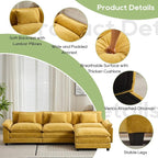 Oprisen 120" Modular Sectional Sofa, Comfy Cloud Couch Sectional Sofa - Image 6