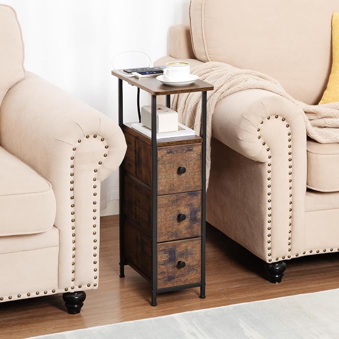 LOAKEKEL Narrow End Table Living Room - Image 2